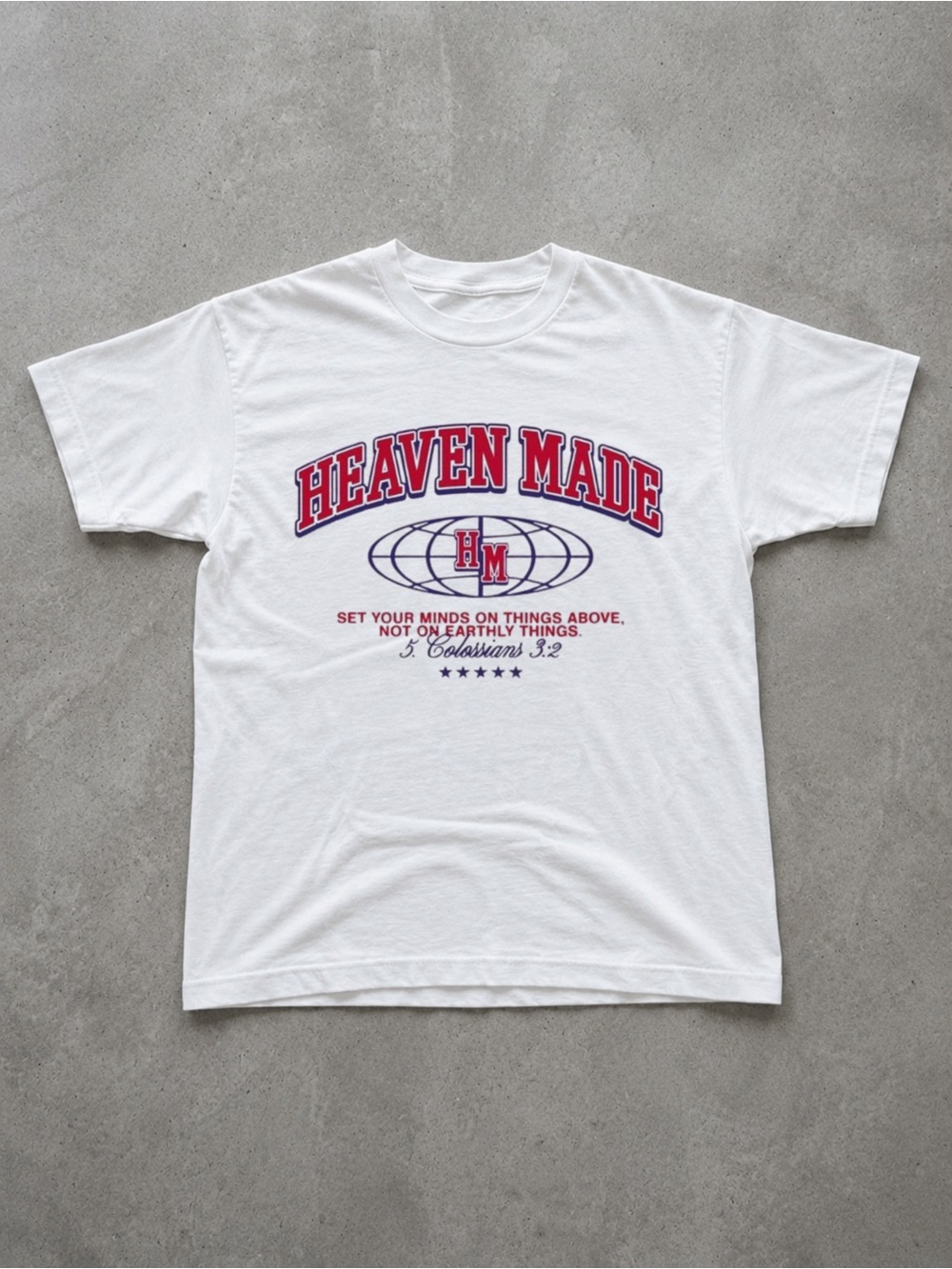 Haven Made Bible Verses White Graphic Tee - Christian Tee